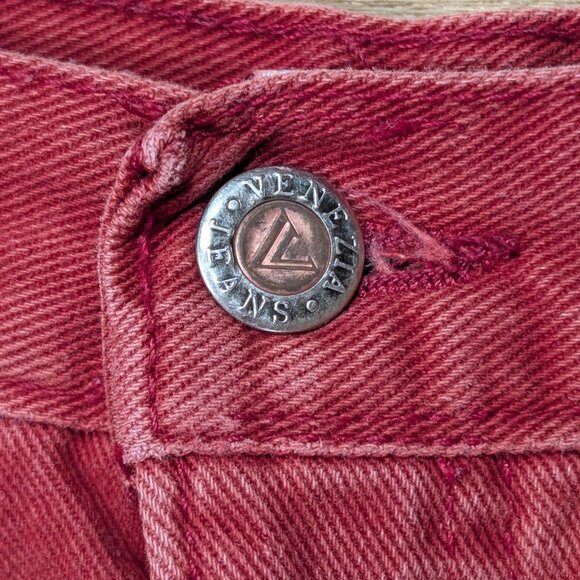 Venezia Red Denim Midi Skirt Size 20 - Picture 5 of 10